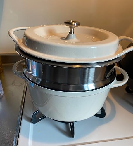 Amazon｜ル・クルーゼ(Le Creuset) 鋳物ホーロー鍋専用スチーマー
