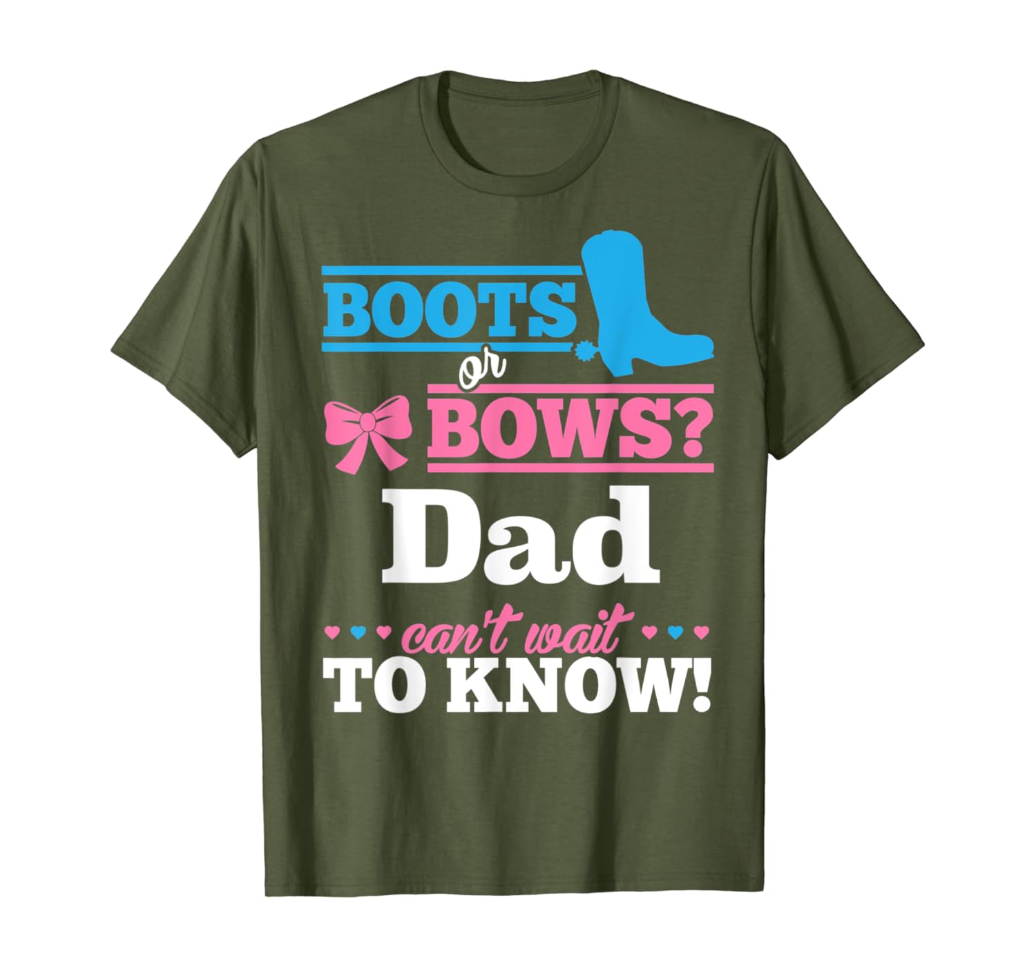 Amazon Com Mens Boots Or Bows Shirt For Dad Gender Reveal Party