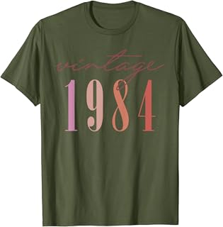 Vintage 1984 Chapter 40 Est 1984 Retro 40th Birthday 2 Sided T-Shirt