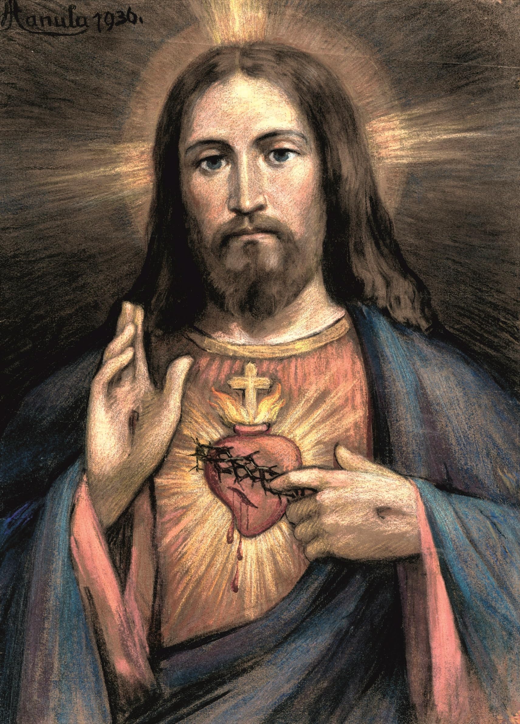 Papel de arroz Jesucristo 29x40cm lámina decoupage para manualidades de madera y posters religiosos