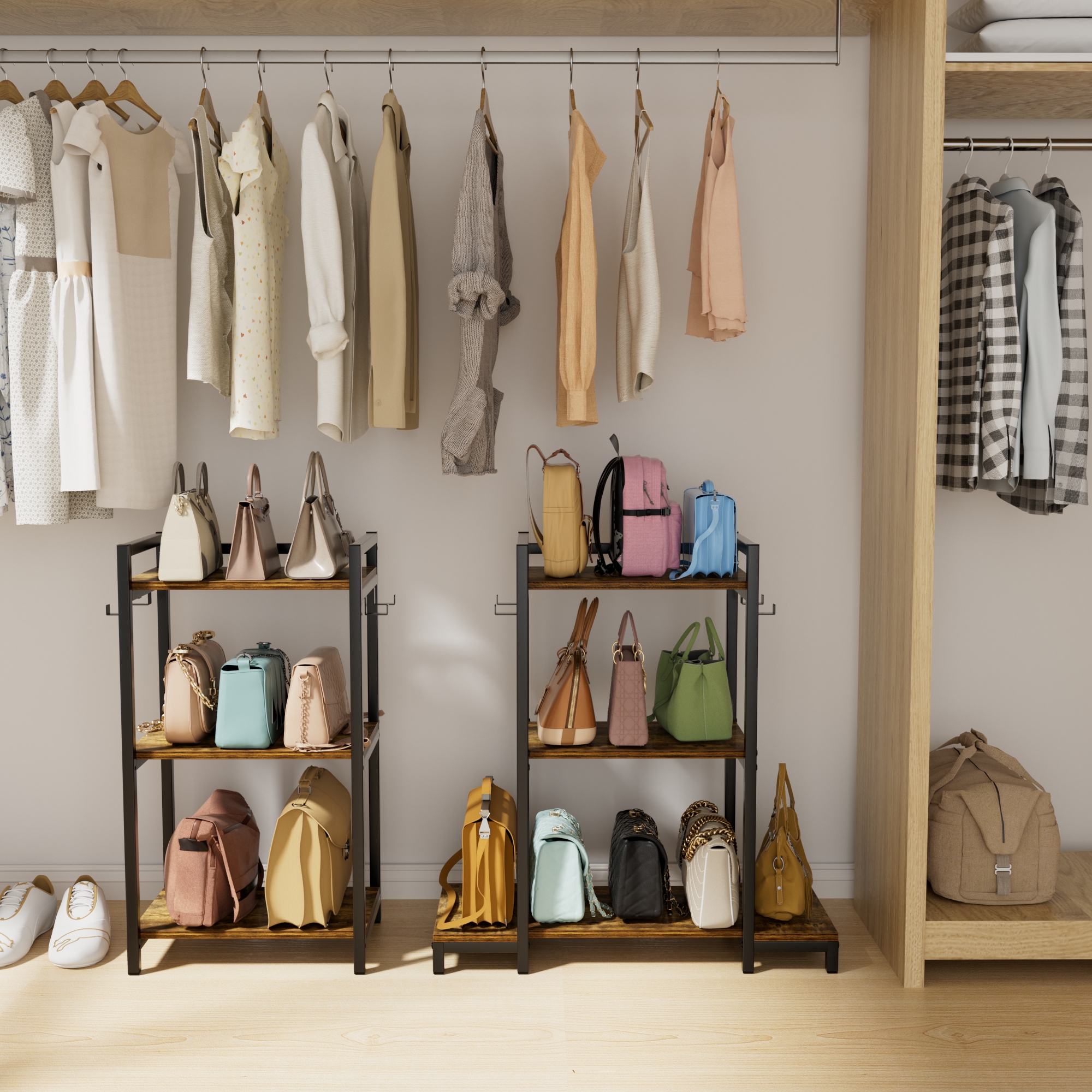 Organizador Bolsas De Dama Organizador Autocomprimible Que Ahorra