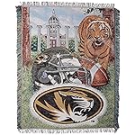 Northwest The Company NCAA Missouri Tigers Woven Tapestry Throw Blanket, 48 x 60, Home Field Advantage