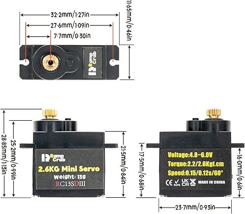 Miniatura 2 de Servo de dirección RC con soporte de montaje y servo bocina para FMS FCX24, piezas de automóvil a control remoto, piezas de actualización para RC