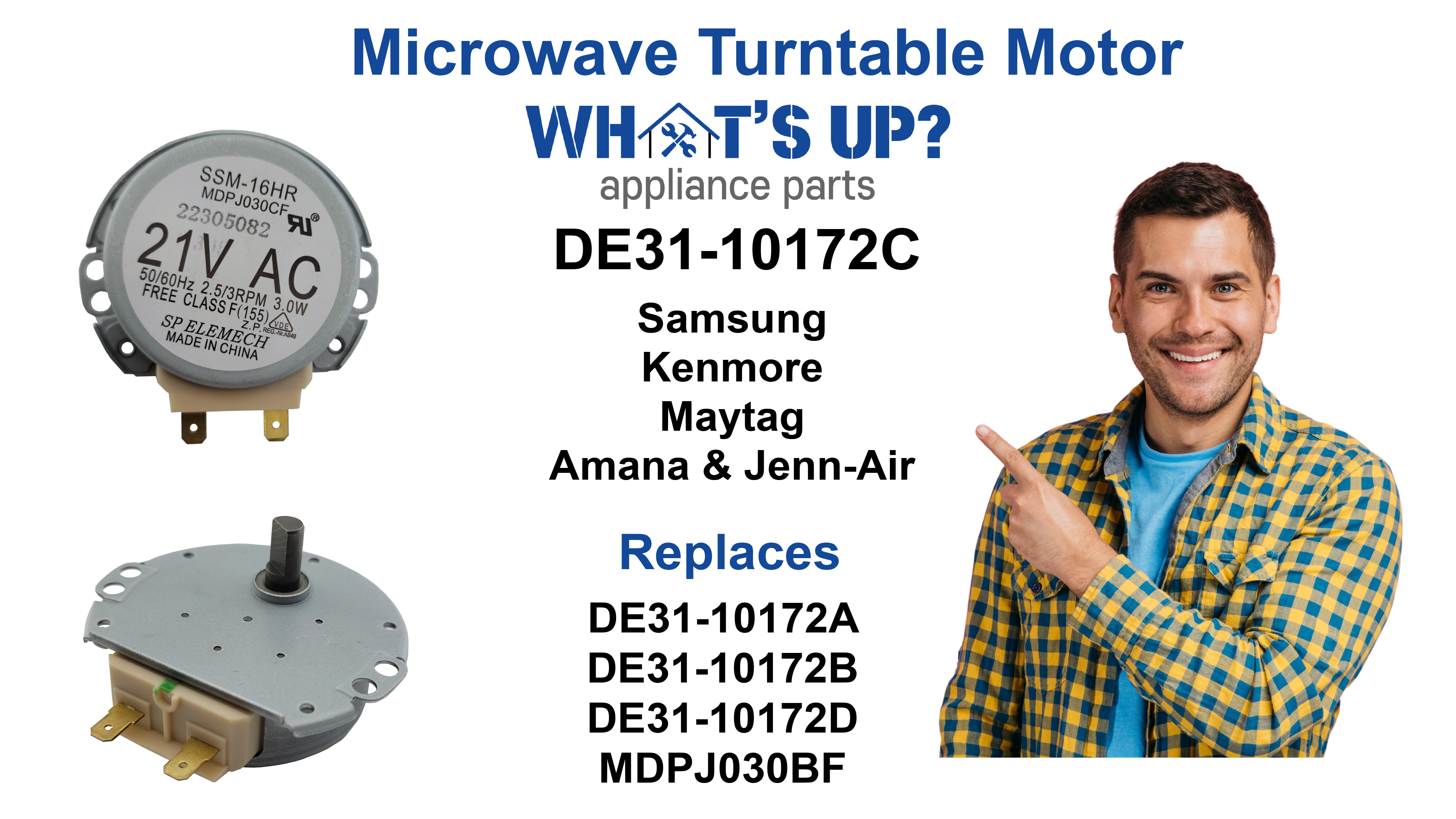 Amazon.com: [ What's Up ? DE31-10172C Microwave Turntable Motor