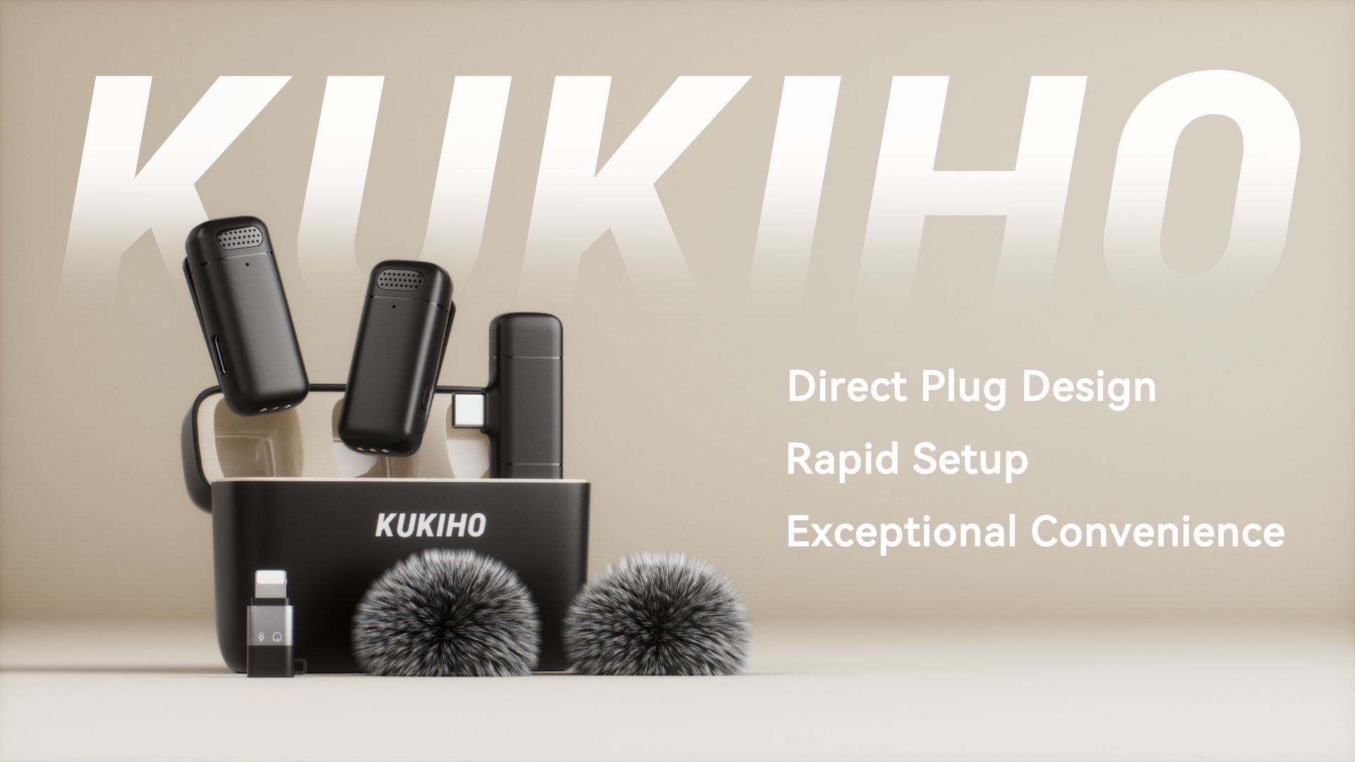 2pcs Microphone Lavalier Sans Fil Pour IPhone/iPad/Android/Ordinateur