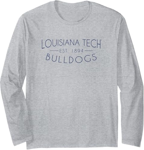 Louisiana Tech Bulldogs Simple Long Sleeve T-Shirt