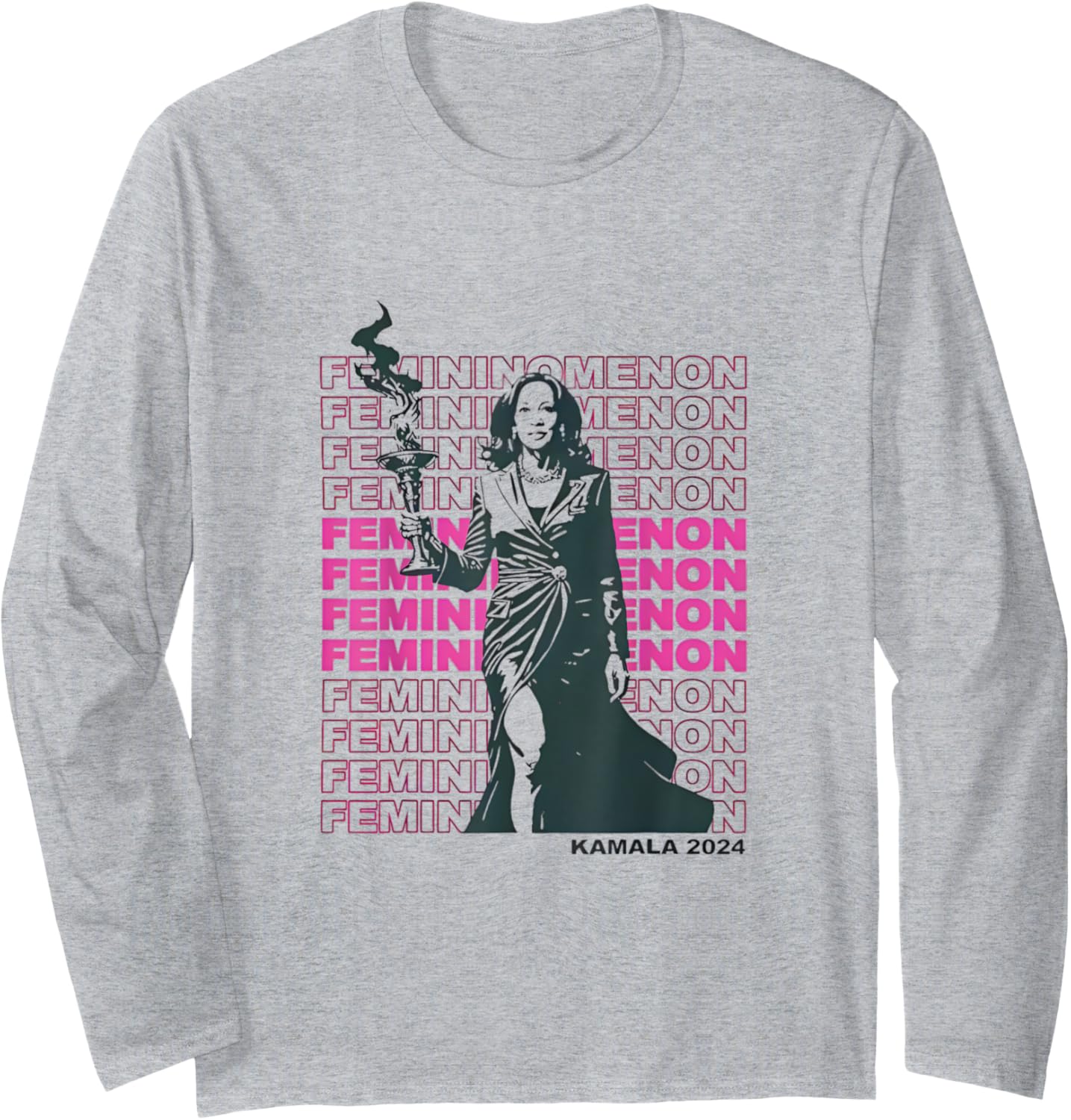 Feminino Menon Kamala Harris Tee Long Sleeve T-Shirt Feminino Menon Kamala Harris Tee Long Sleeve T-Shirt