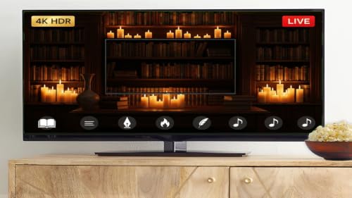Cozy Candlelit Library: The Ambient Flicker of Candles & Old Book Sounds for a Studious Vibe – vue 7