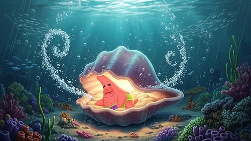 Live Patrick Starfish Music Sunset: Jellyfish Jam Session & Bubble Beats – Coral Glow 4K Display – vue 7