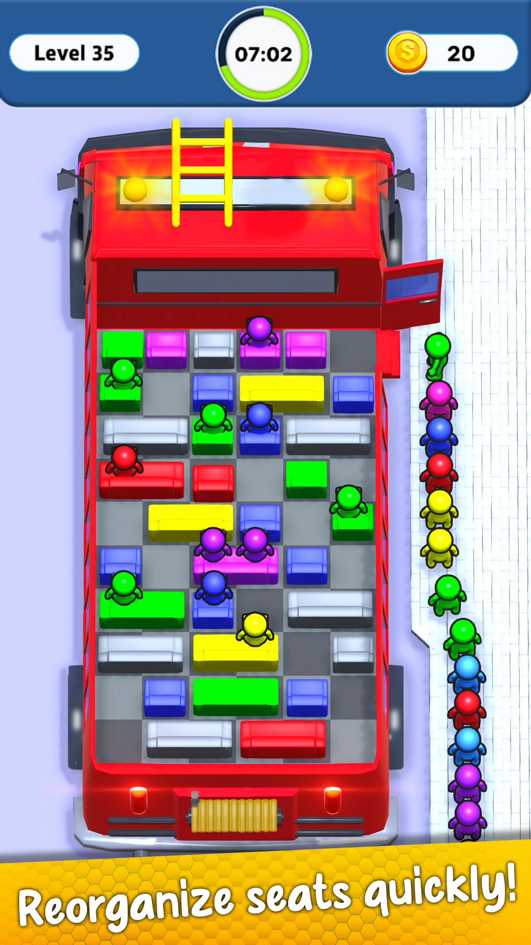 Seat Jam Sort Puzzle – Sorting Puzzle Game-Amazonアプリストアのアプリ