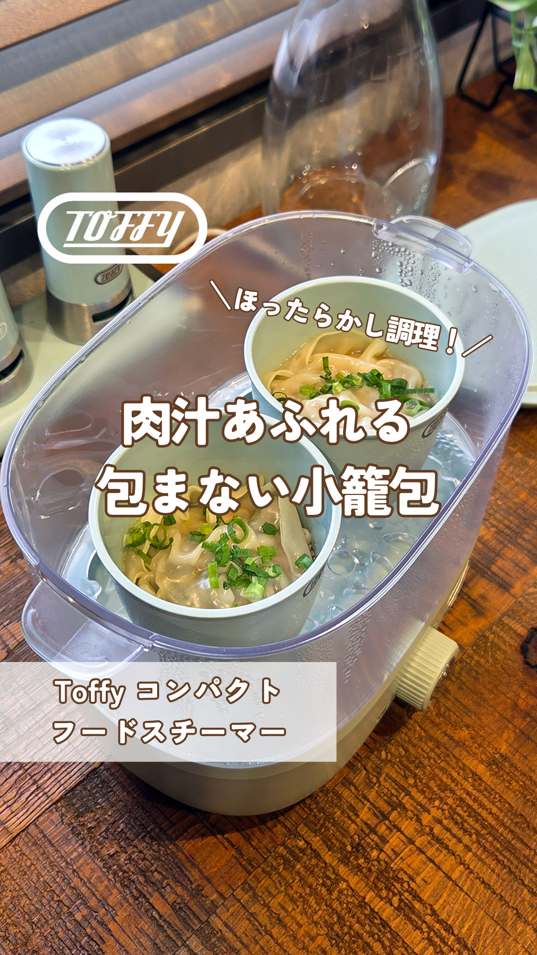 Toffy トフィー コンパクトフードスチーマー K-FS1