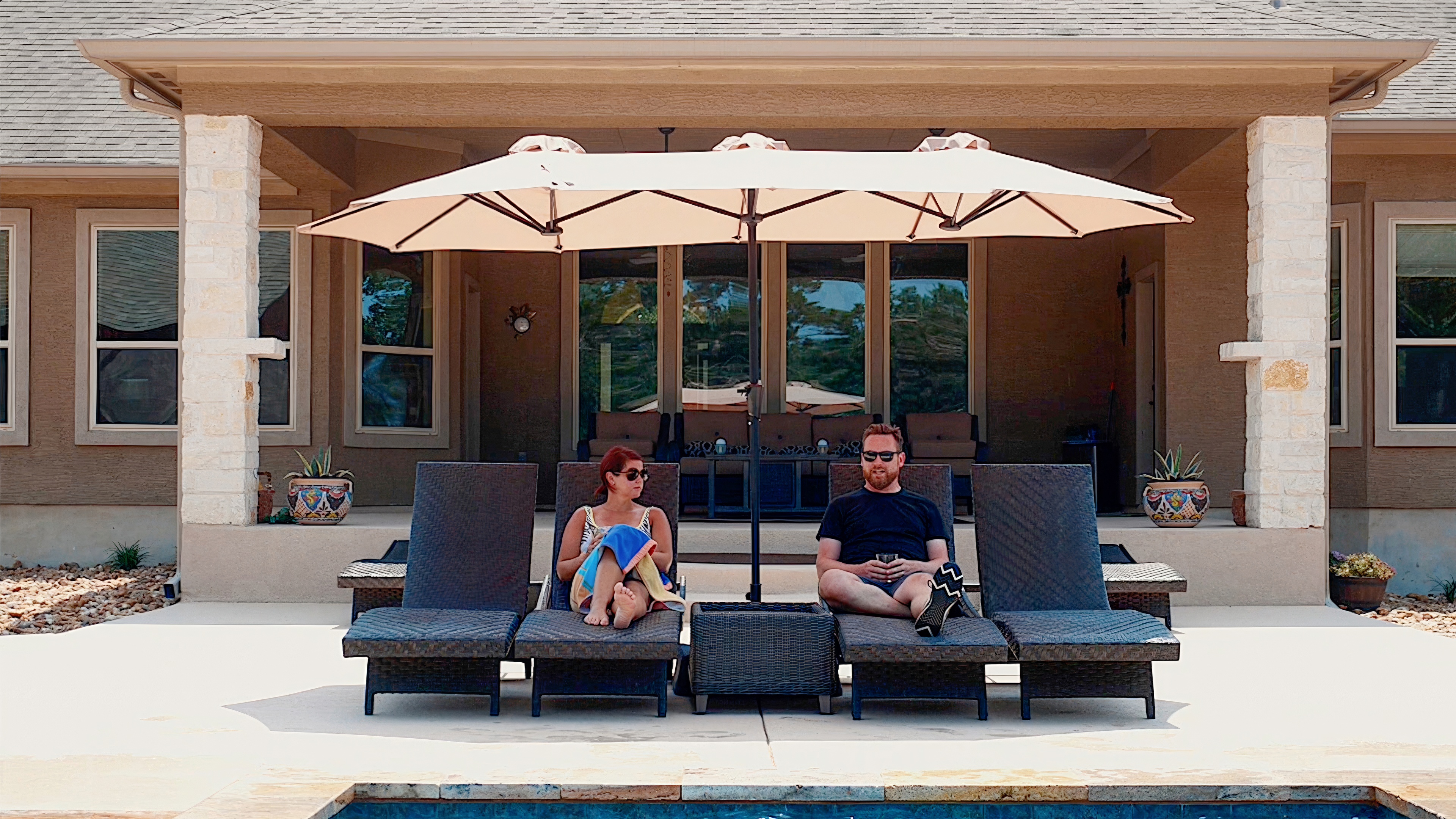 10 patio umbrella 6 ribs replacement canopy TheLAShop 10ft 8-Rib Patio Market Umbrella Replacement Canopy