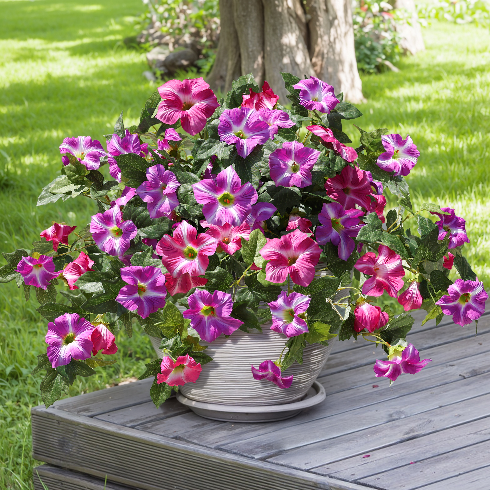 Amazon.com: HyeFlora Artificial Flowers for Outdoors 2PCS Faux