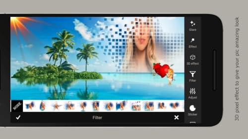 Pixelated Nature Frame – Photo Editor Pro
