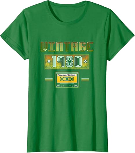 Vintage 1980 shirt amazon Clearance