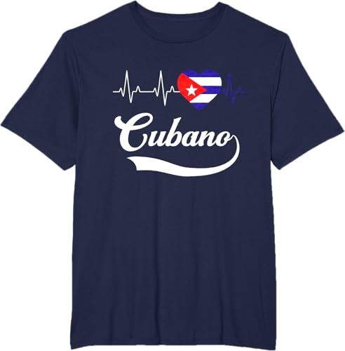 Miniatura 24 de Cubanito Baseball Flag Heart Souvenir Cubano Cuba Men Boy T-Shirt Black,Navy Blue,Dark Green,Dark Heather Grey,Heather Blue,Sapphire Blue,Royal