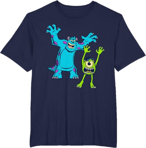 Miniatura 61 de Disney Pixar Monsters University Sulley and Mike T-Shirt Black,Navy Blue,Asphalt Grey,White,Baby Blue,Red,Kelly Green,Olive Green,Lemon