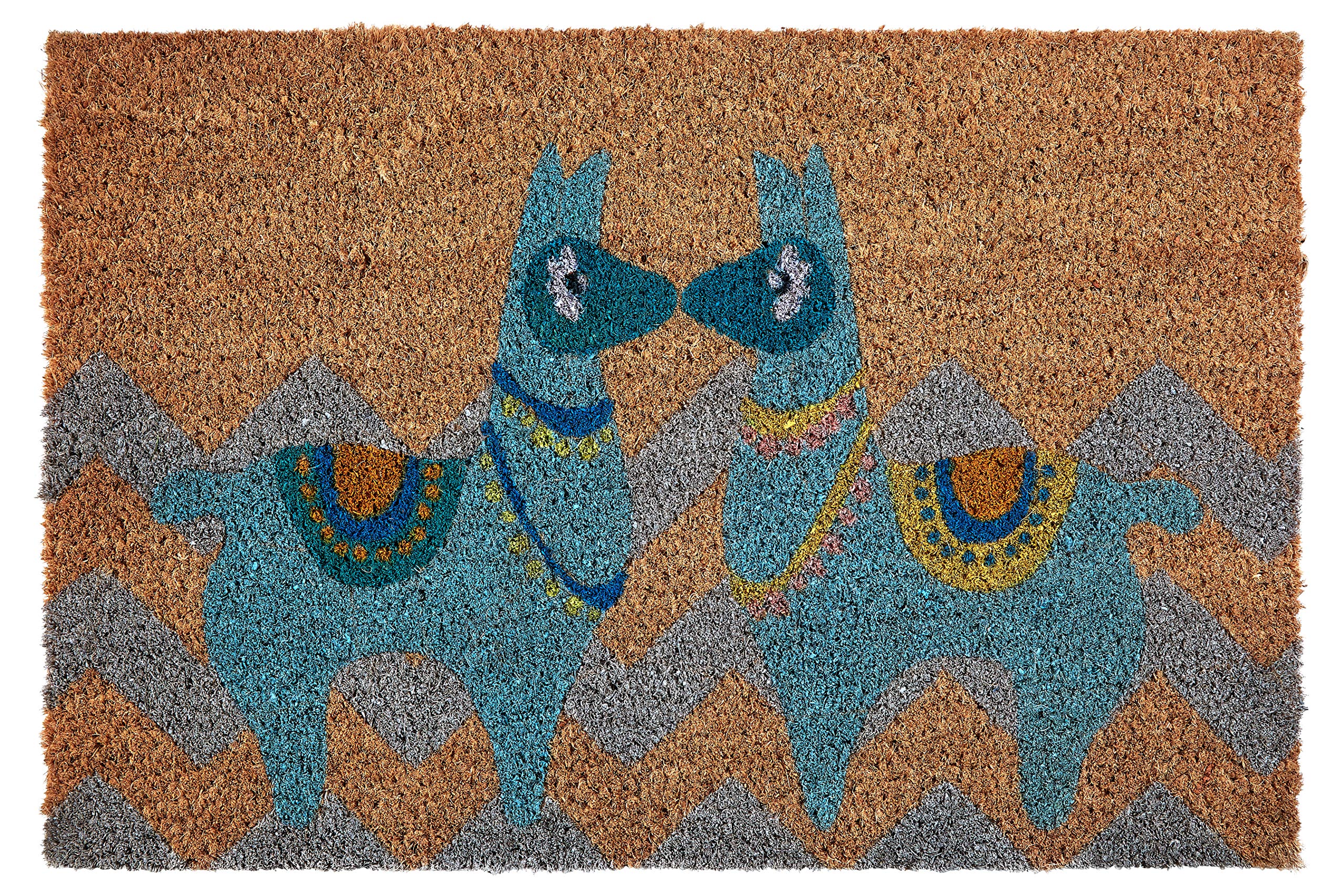 Premier Natural Housewares Door Mat, Indoor, Non Slip - Llamas, 60X40x2