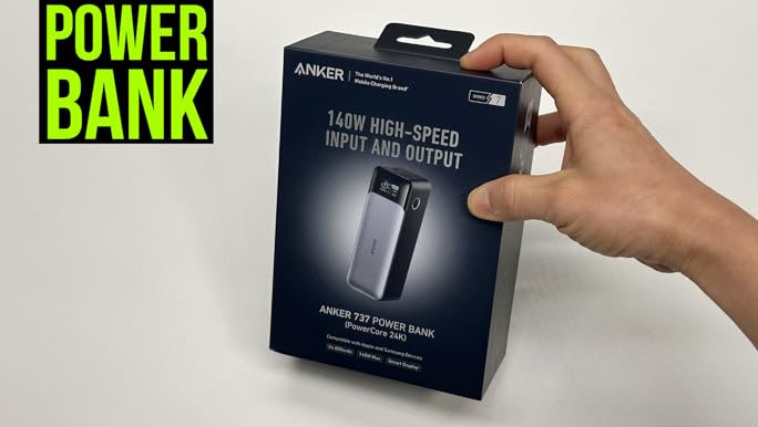Anker737PowerBank（PowerCore24000） Amazon.com: Anker 737 Power Bank, 24,000mAh 3-Port Laptop