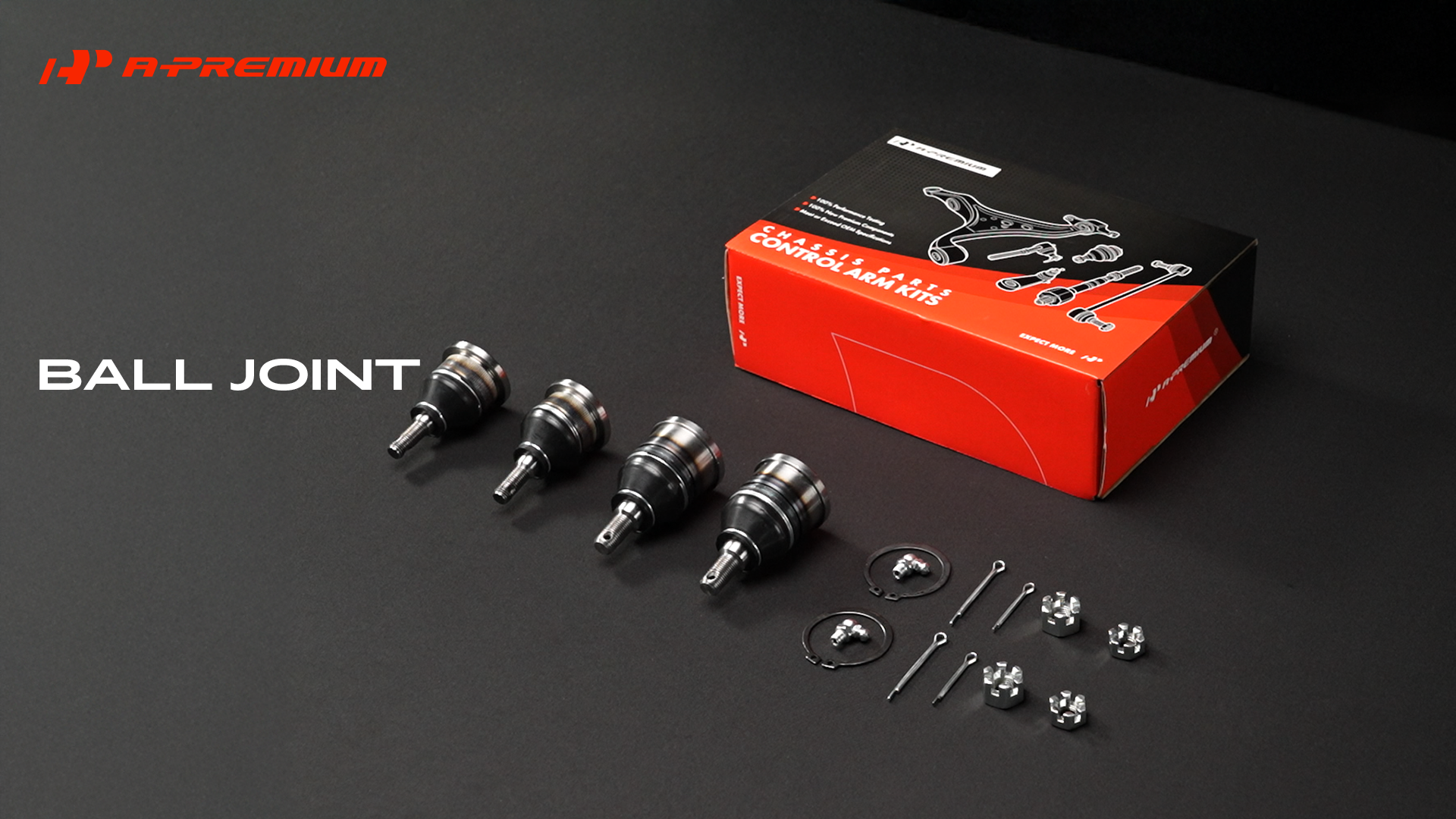 4x Upper & Lower Ball Joint Kit For Honda Accord 1998-2002 Acura CL TL Isuzu Oasis