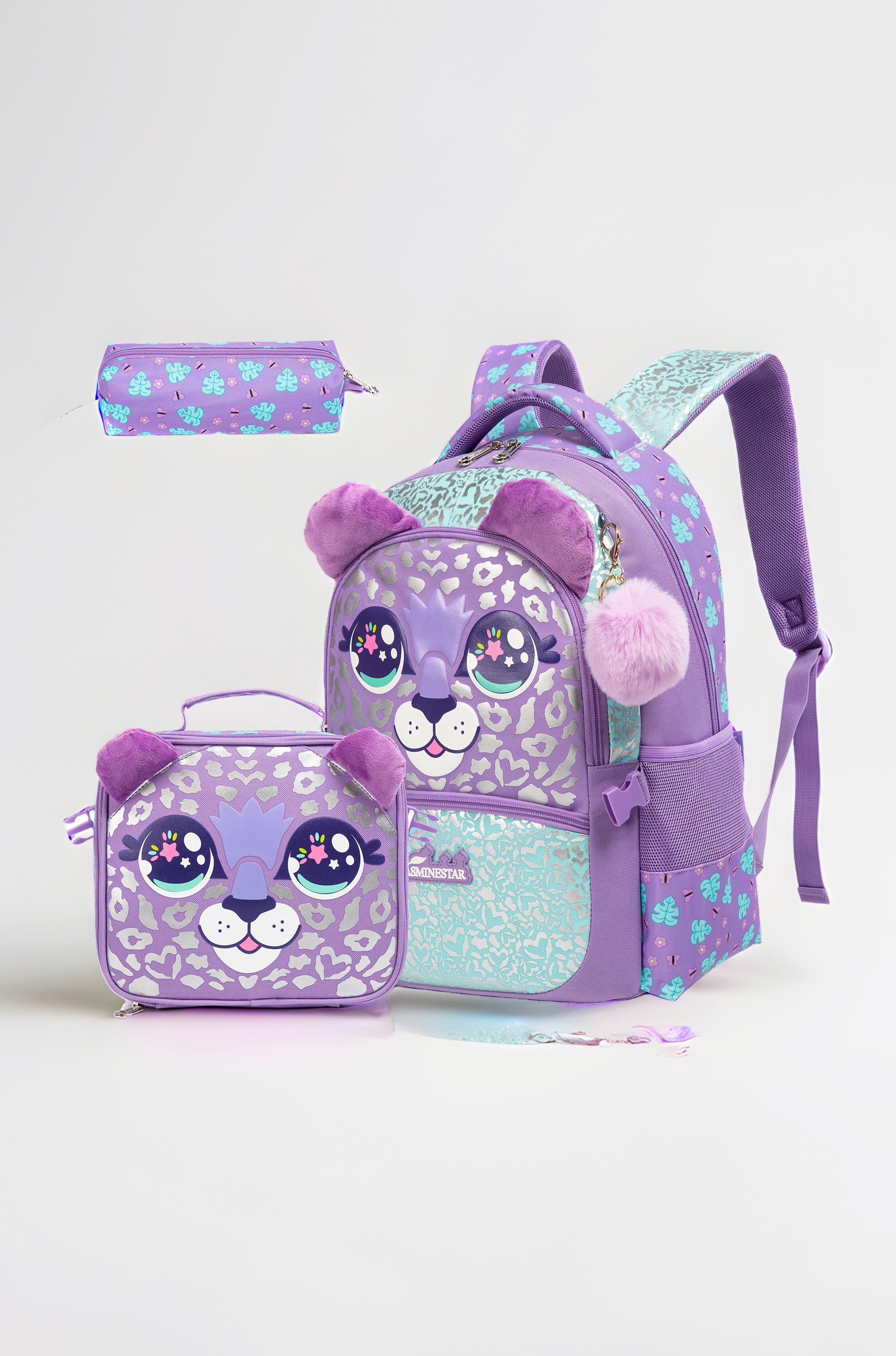 MYHSBYO Kids Backpacks for Girls School Bag with Lunch Box School Backpack for Girls Set Cute Bookbag for Kindergarten