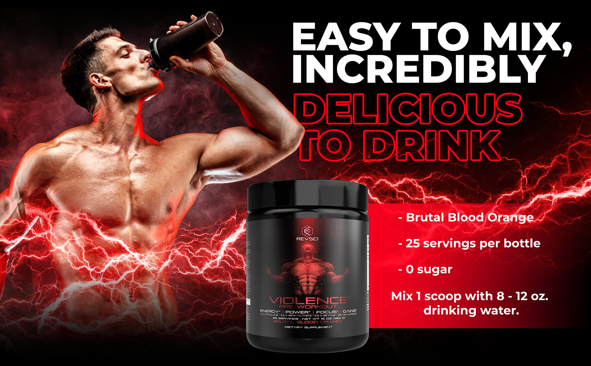 REVSCI Violence Preworkout for Men & Women - Blood Orange on Amazon Live
