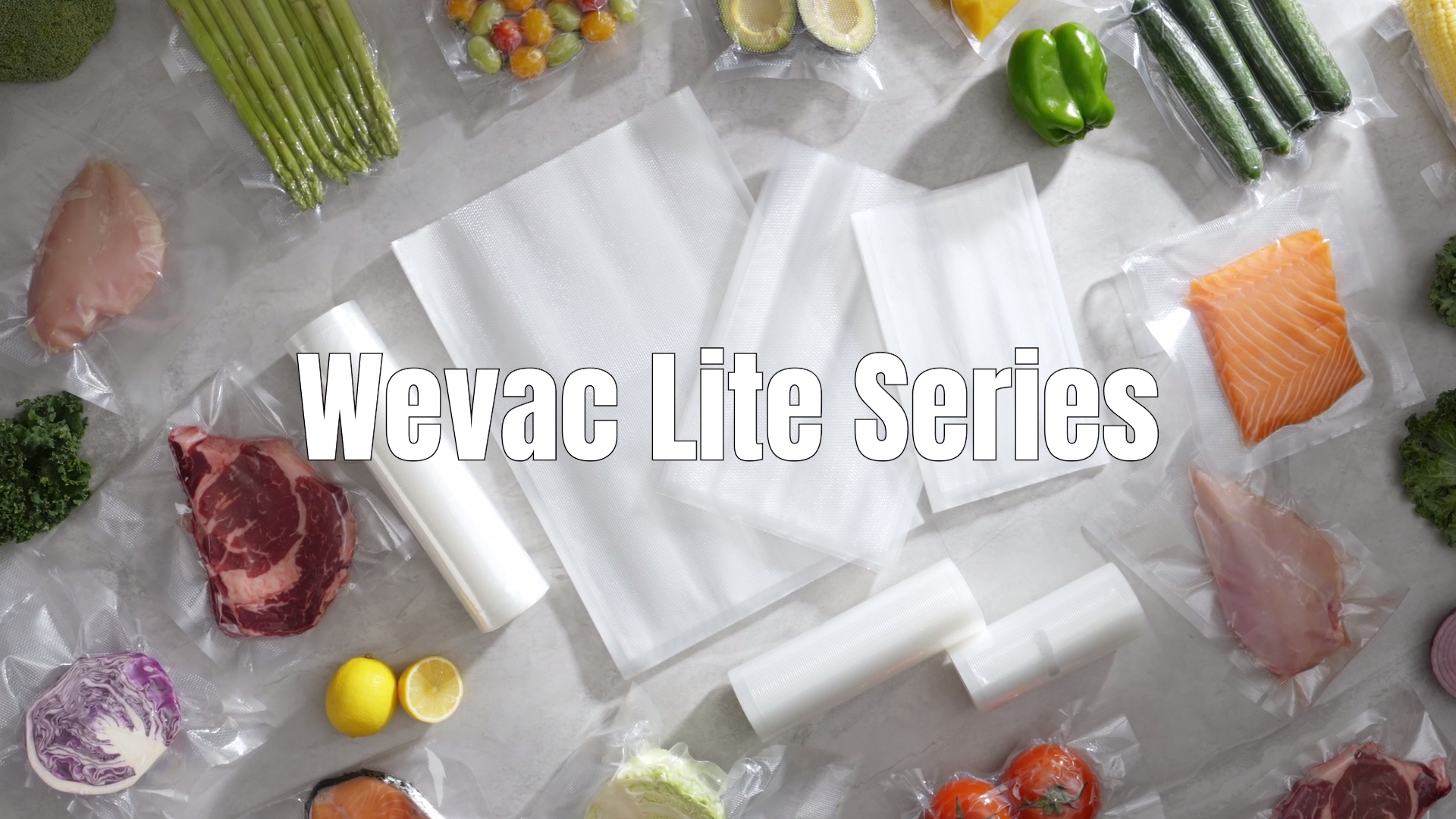 Wevac Rouleaux De Sachets Sous Vide 28x1500 Cm - 3 Rouleaux Sans BPA - Pour Conservation Aliments