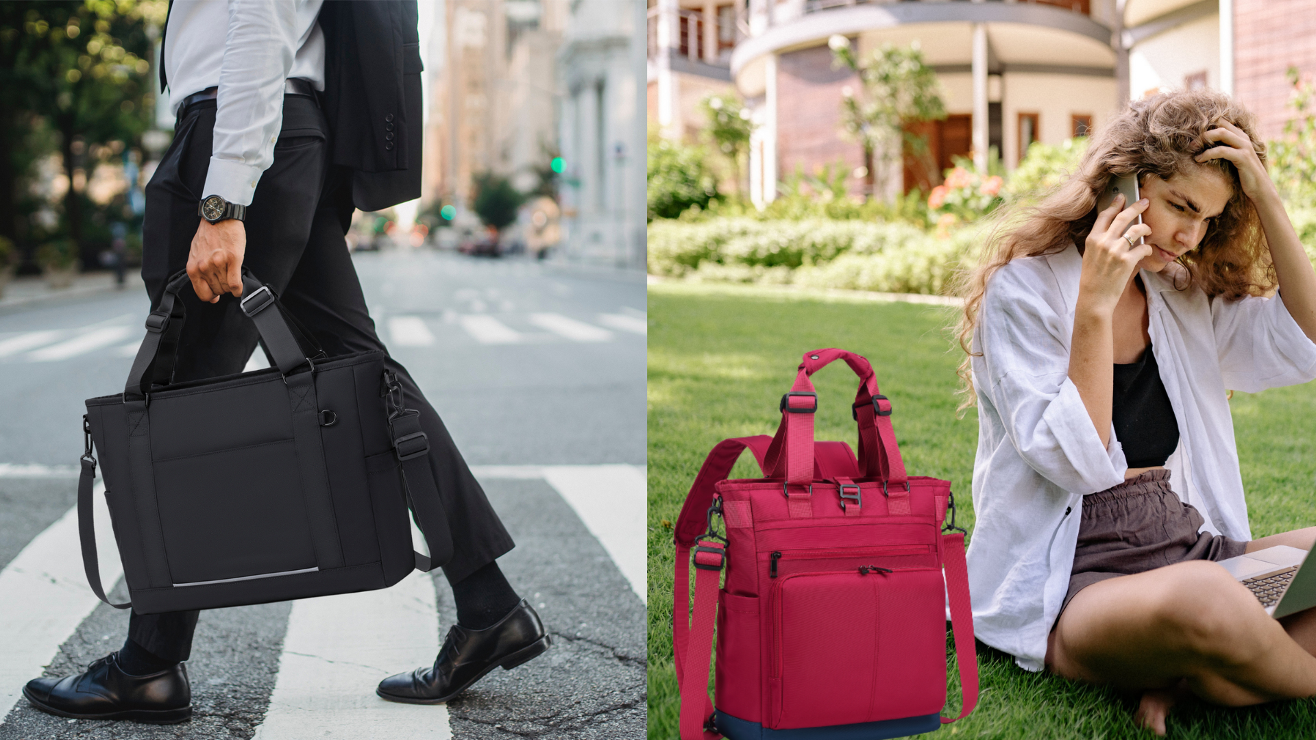 mygreen Tokyo Tote Messenger Backpack Convertible Tote Bag and