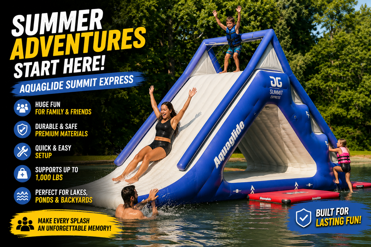 Summer fun on the AQUAGLIDE Summit Express!