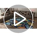 Cartoon Dinosaurs Area Rugs for Kids Navy Blue Lovely Animal Patterns Carpet Dinosaur Carpet for Boys Room Living Dinning Room Bedroom Kitchen Playing, 5'×7'