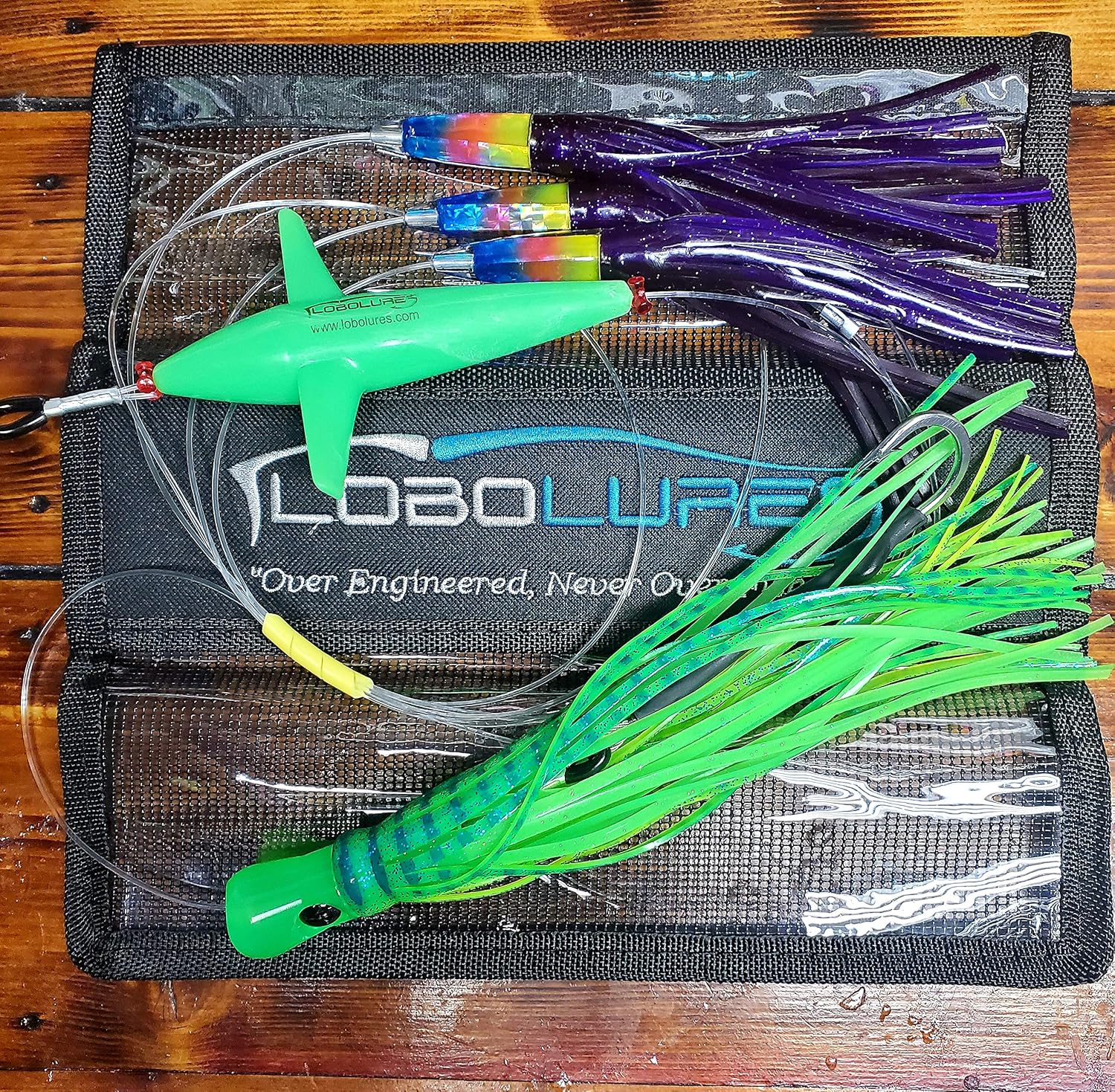 Lobo Lures #206 Carolina Skipjack Hybrid Big Game Daisy Chain Marlin Tuna and Mahi Includes Premium Lure Bag