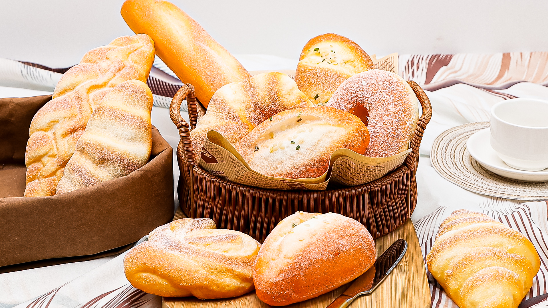 Pane Francese Finto In PU - Decorazione Realistica Per Cucina E Fotografia - Foto 8