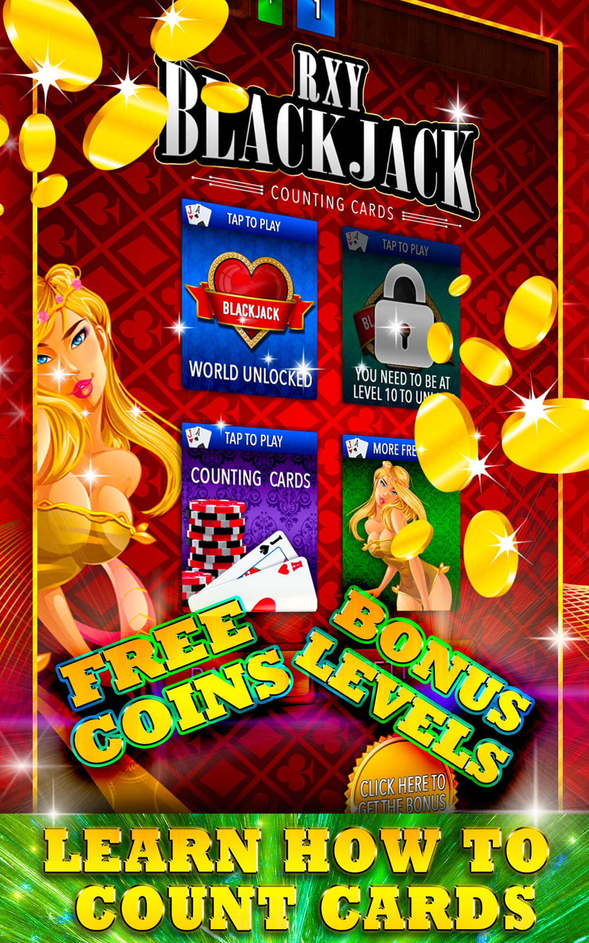 RXYブラックジャック - 複数21ハイ・ローカードカウンティング戦略-Amazonアプリストアのアプリ