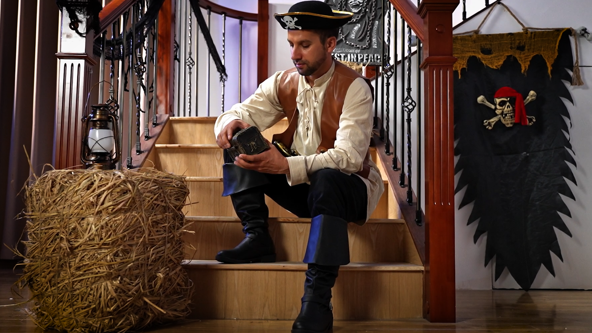 Medieval Pirate Boots Men Renaissance Lace Up Gothic Viking Costume Cosplay Renaissance Viking Boots, Mens Boots Pirate Shoes, Medieval  main image 3