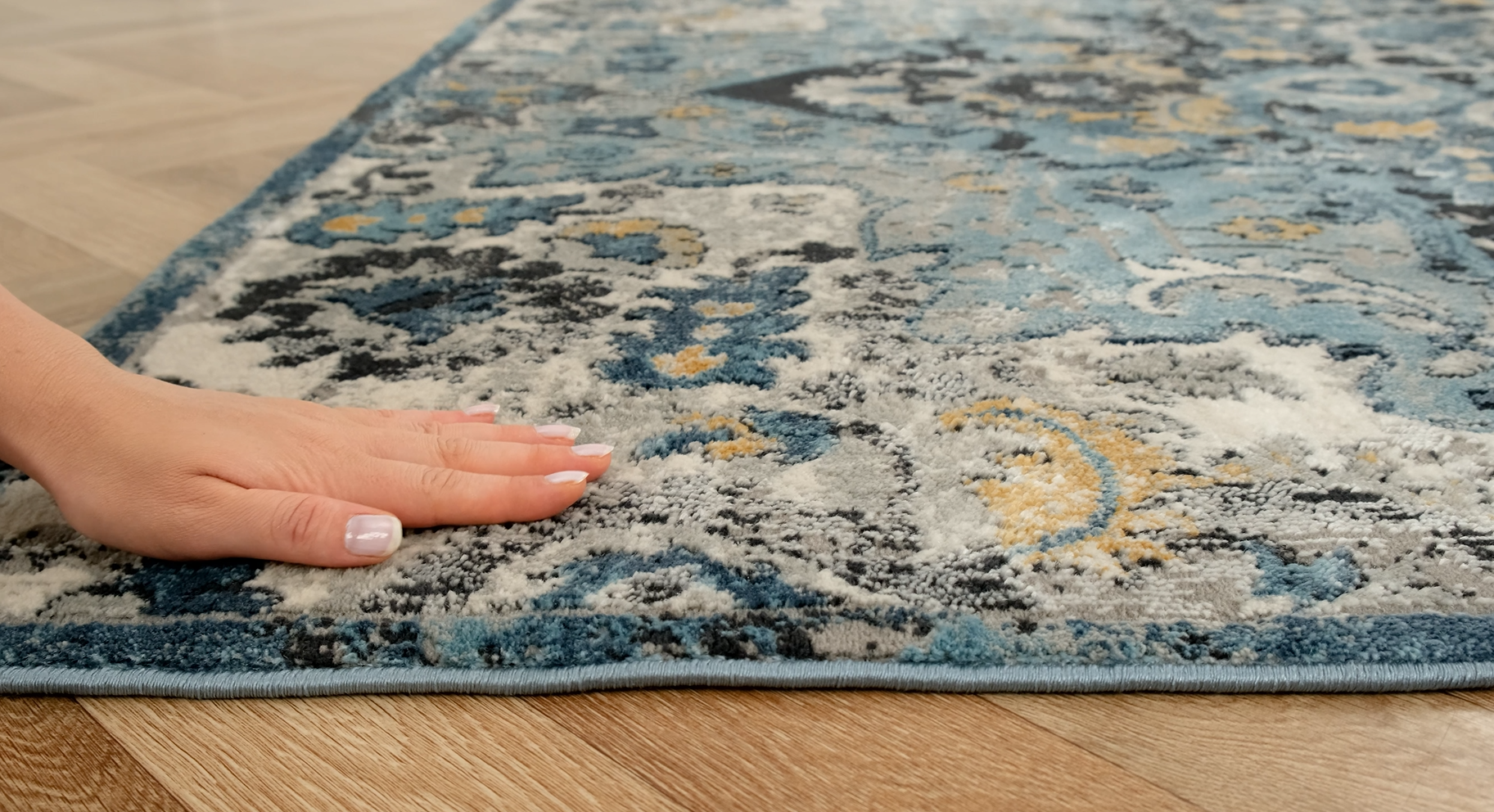 Tapete decorativo azul 6x9 pies LUXE WEAVERS miniatura 7