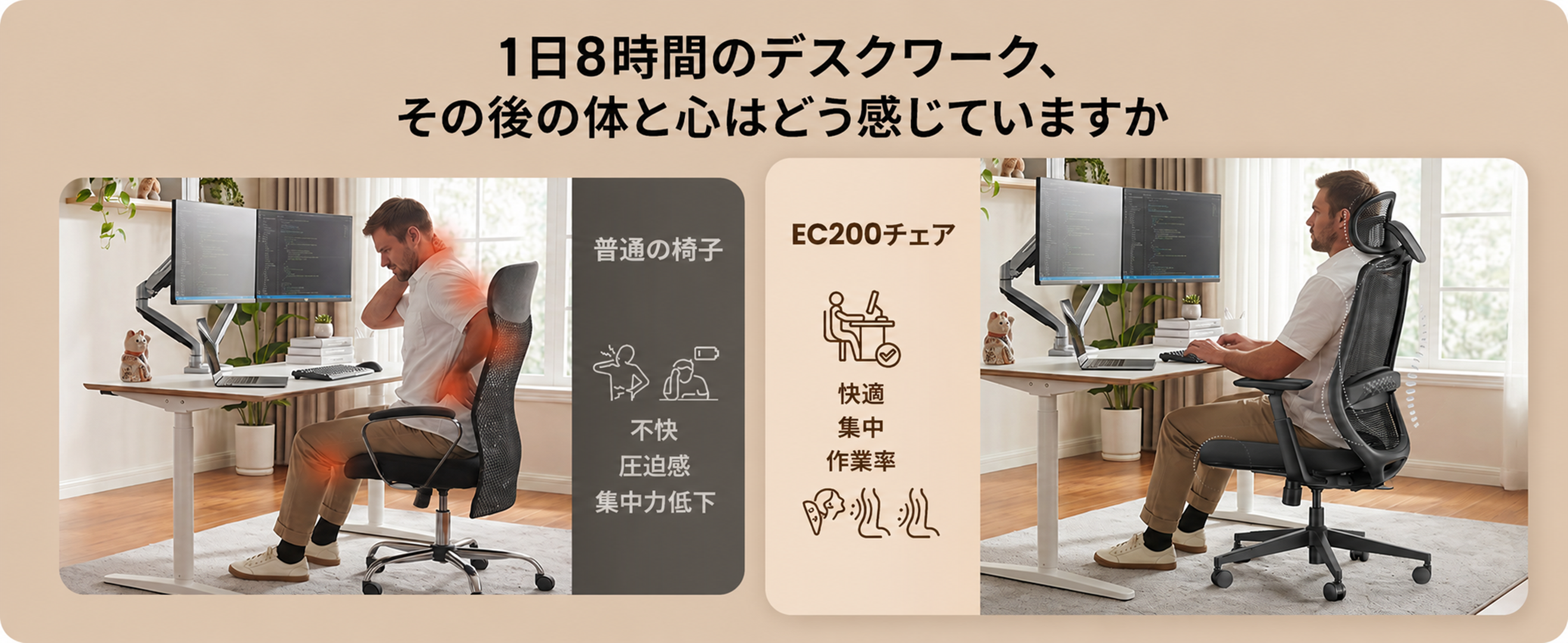 Amazon.co.jp: ProtoArc オフィスチェア【長時間でも快適な座り心地 