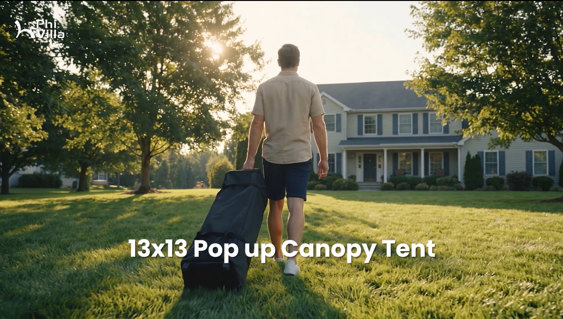 Amazon.com : PHI VILLA 13x13 Pop Up Canopy Tent, Instant Outdoor