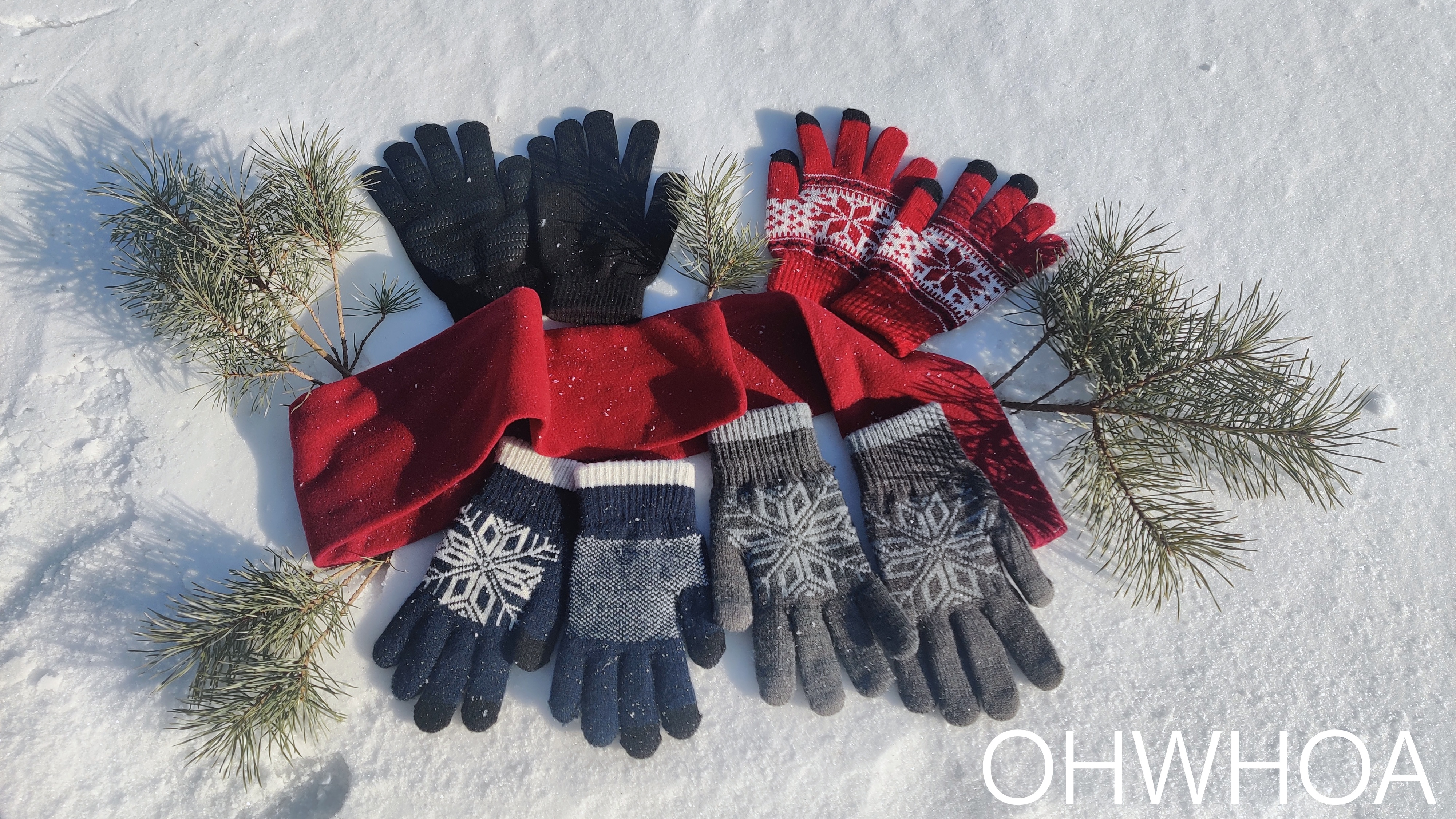 Guanti Invernali Touch Screen Uomo E Donna | Doppio Strato Pile | Antivento E Caldi | Per Corsa E Outdoor