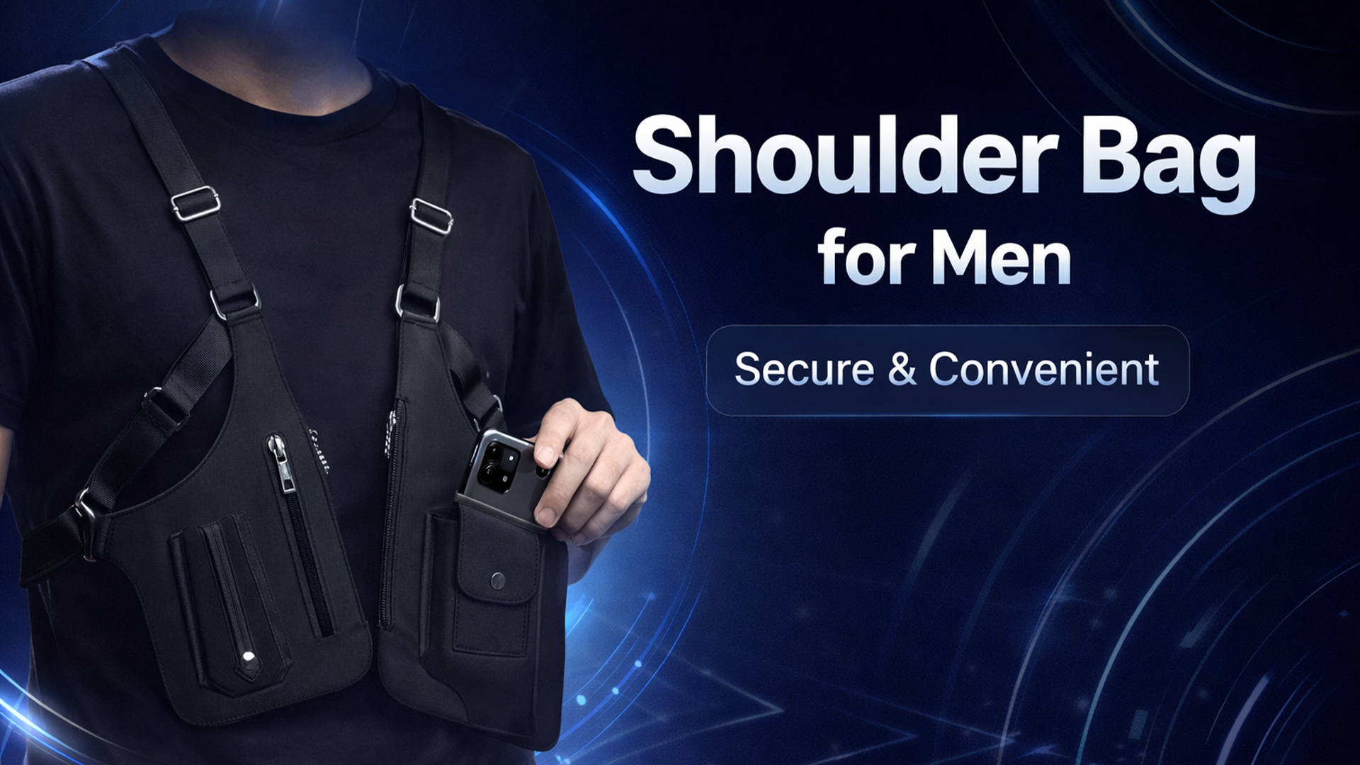 Premium Leather Adjustable Underarm Shoulder BagFor Men & Women