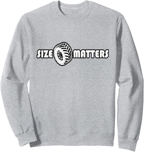 Miniatura 3 de Size Matters Shirt Tire Car Guy shirt Off Road Sweatshirt Black,Navy Blue,Dark Heather Grey,Heather Grey,Royal Blue
