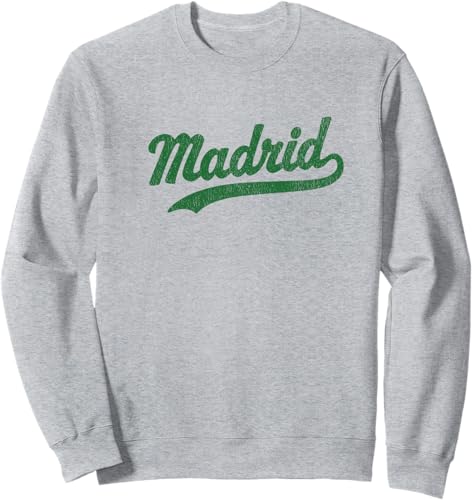 Madrid Spain Espana Vintage Sports Graphic Sweatshirt