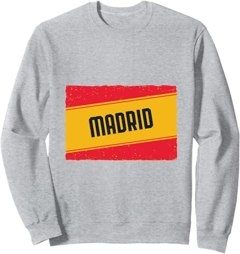 Miniatura 3 de España Spanish Flag Distressed Spain Madrid Sweatshirt