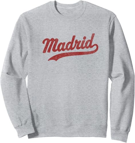 Madrid Spain Espana Vintage Sports Graphic Sweatshirt