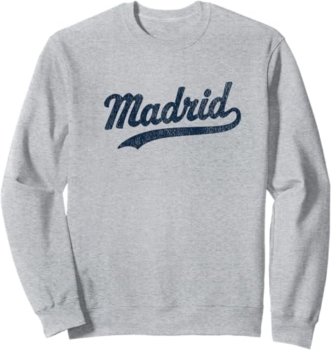 Madrid Spain Espana Vintage Sports Graphic Sweatshirt