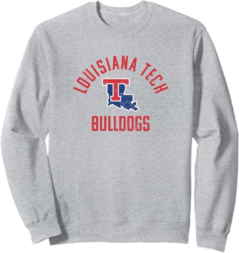 Miniatura 3 de Louisiana Tech Bulldogs - Sudadera grande Negro,Jaspeado Oscuro,Gris Jaspeado