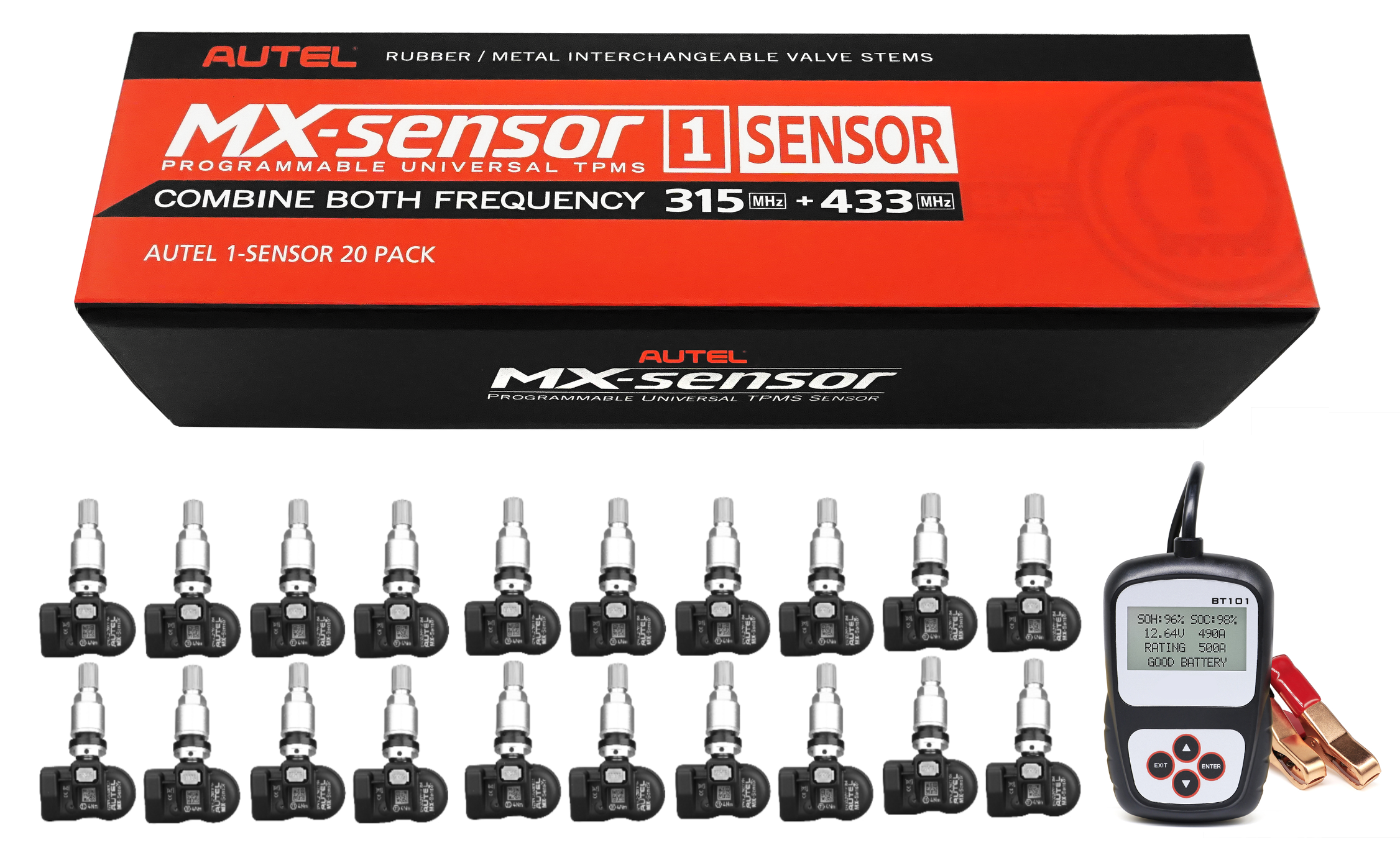 Amazon.com: Autel MaxiTPMS MX Sensors 20pcs Pack, 315MHz & 433MHz