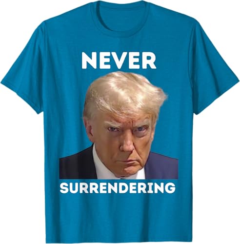 Miniatura 5 de Triumph Never Surrendering - Camiseta Trump Mug Shot, Negro -