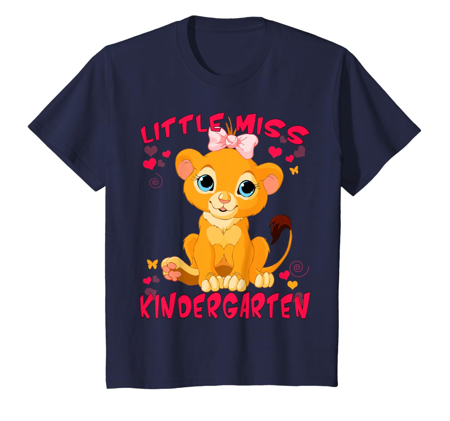 kids little miss kindergarten lion first day girls gift  shirts