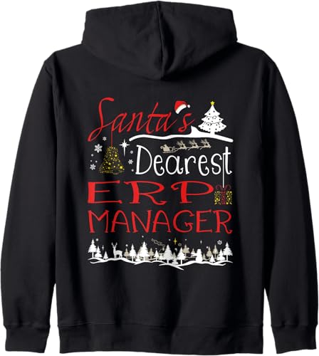 ERP Manager Xmas Job Cute Christmas Zip Hoodie