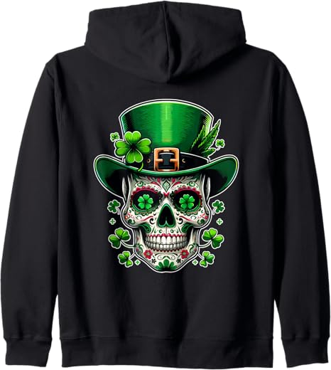 Irish Skull St Patricks Day Sugar Skull